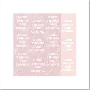 Good-things-are-coming. My backgrounds collage, pink, pastel, gradient, art, decor, TeePublic Posters and Art